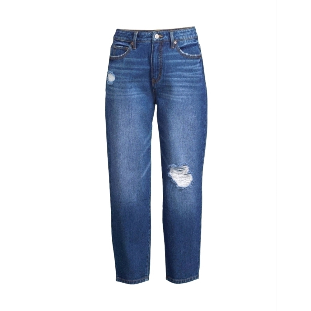 NEW women's relaxed cropped Barrel Jeans with a high-rise waist size 8